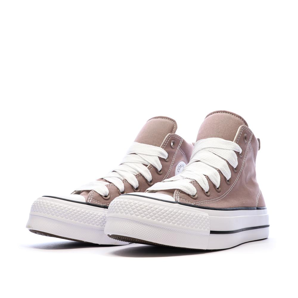 Baskets Taupe Femme Converse Chuck Taylor All Star Puff vue 6