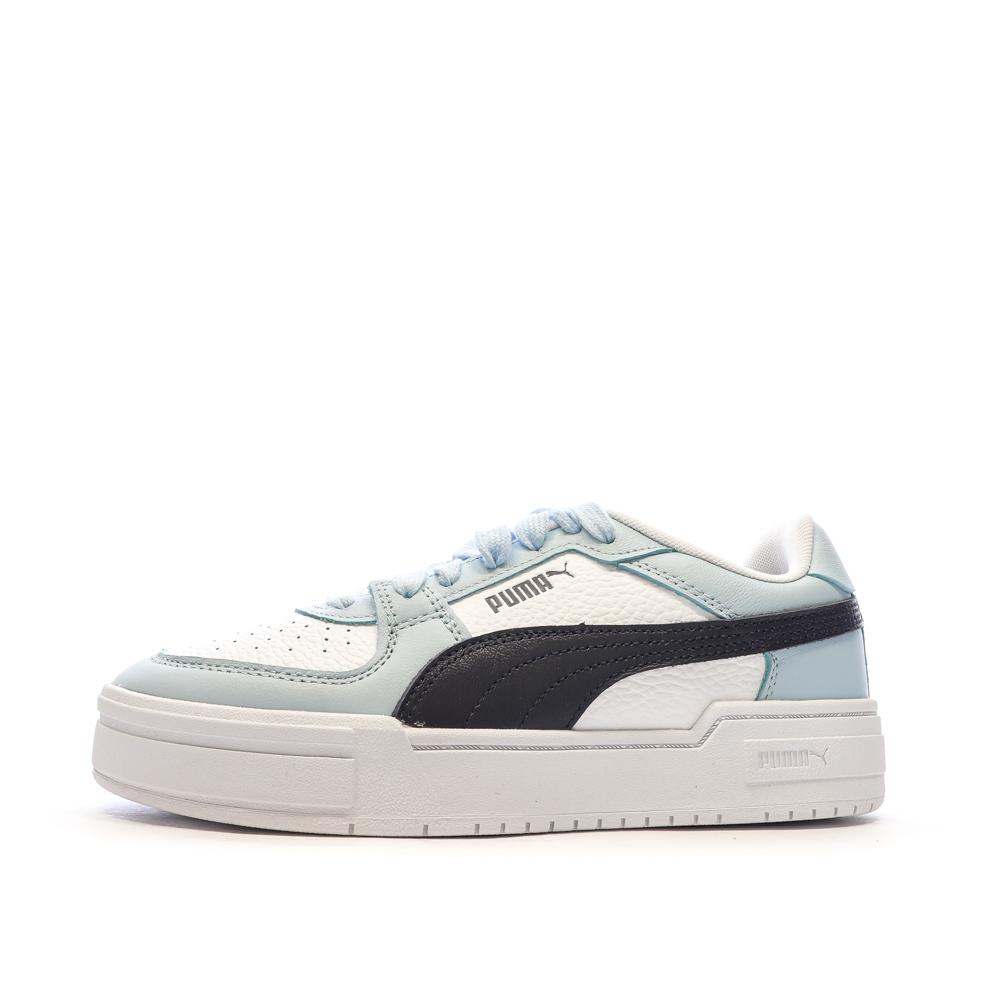 Baskets Blanches/Bleu Homme Puma Pro Classic pas cher