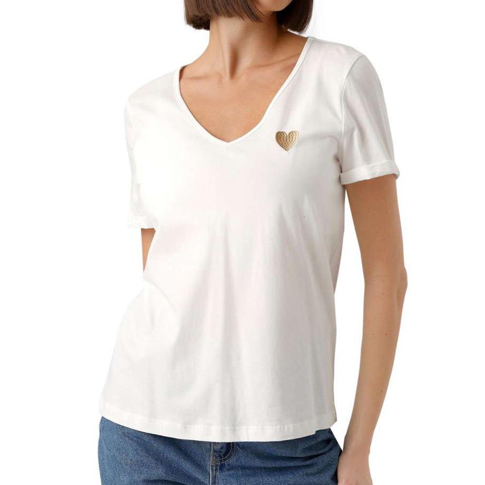T-shirt Blanc Femme Vero Moda Pryla pas cher