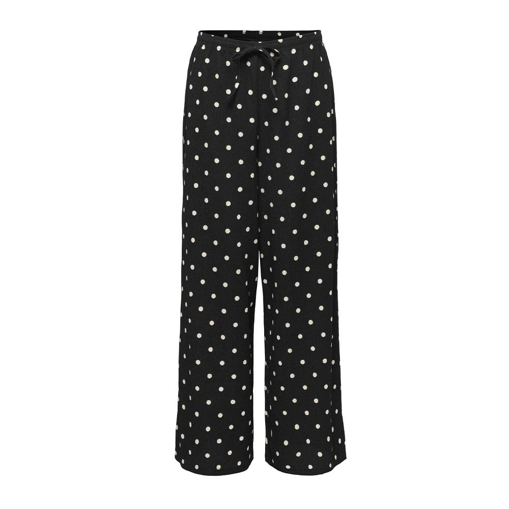 Pantalon fluide Beige/Noir à pois Femme JDY Ebbie pas cher