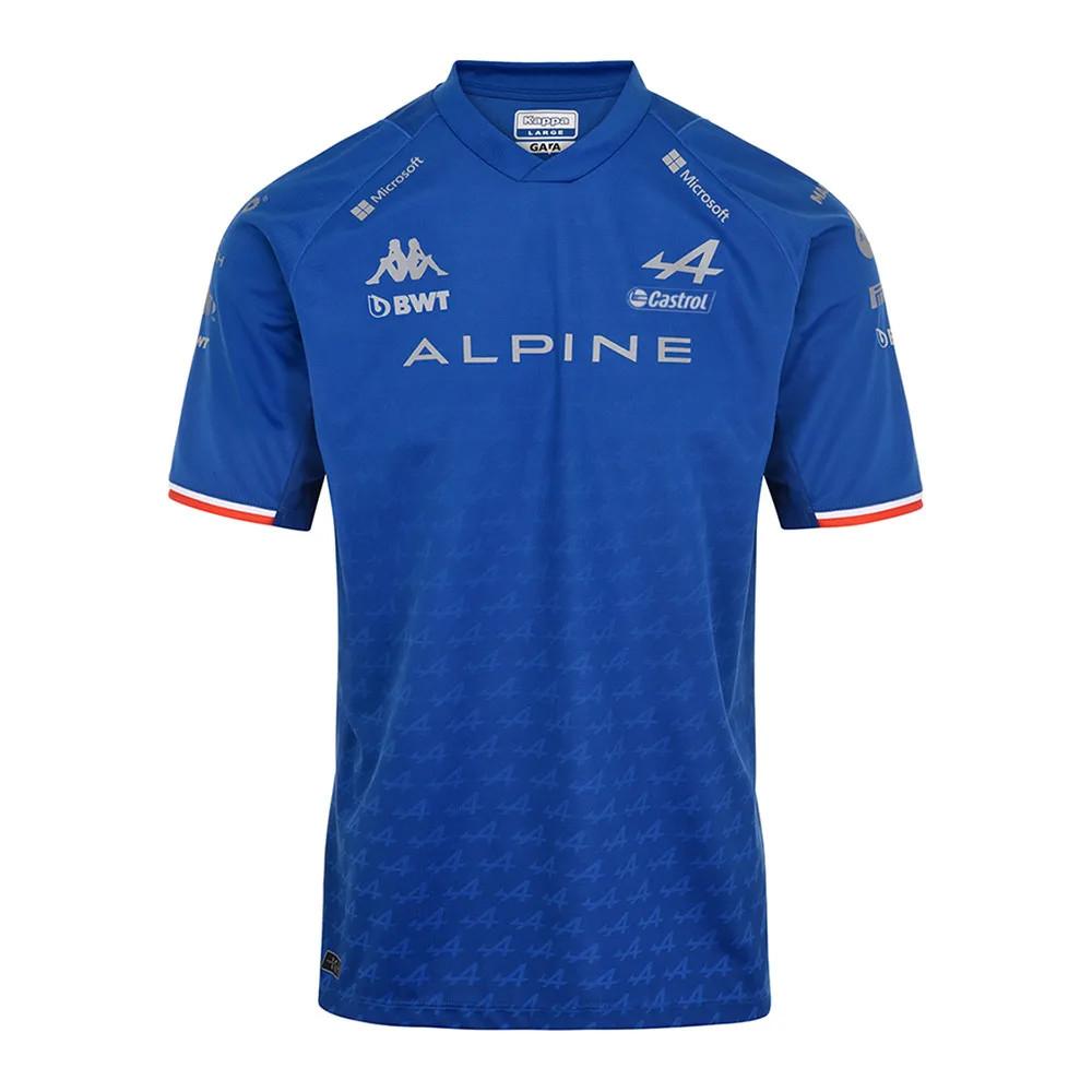 T-shirt Bleu Homme Kappa Kombat Alonso Alpine F1 | Espace des marques