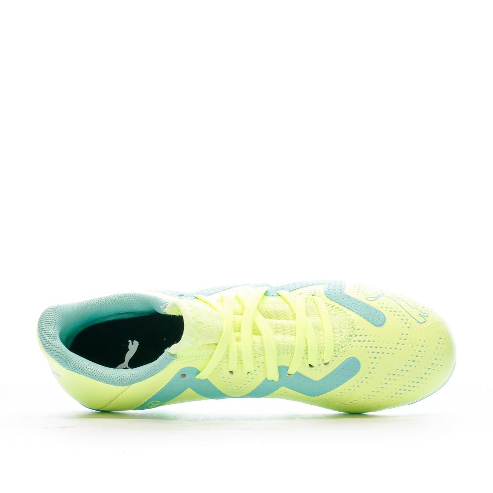 Chaussures de Football Bleu/Vert Garçon Puma Future Play vue 4