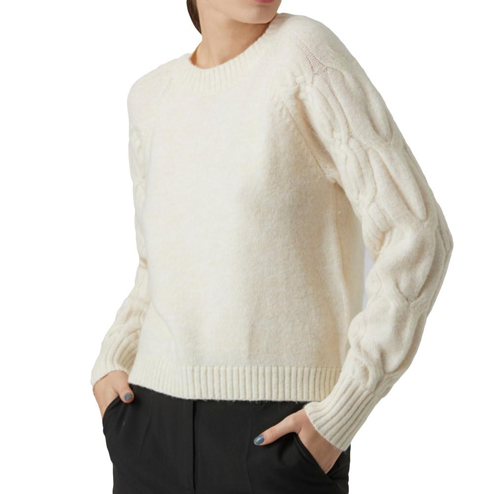 Pull Ecru Femme Vero Moda Vigga pas cher