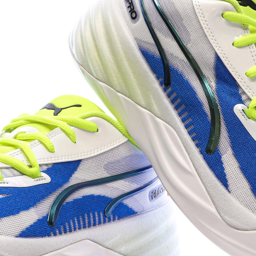 Chaussures de Basketball Blanches/Bleu Homme Puma All-pro Nitro vue 7