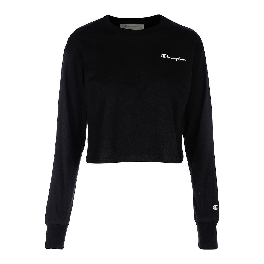 T-shirt Manches longues Noir Femme Champion 114748 pas cher