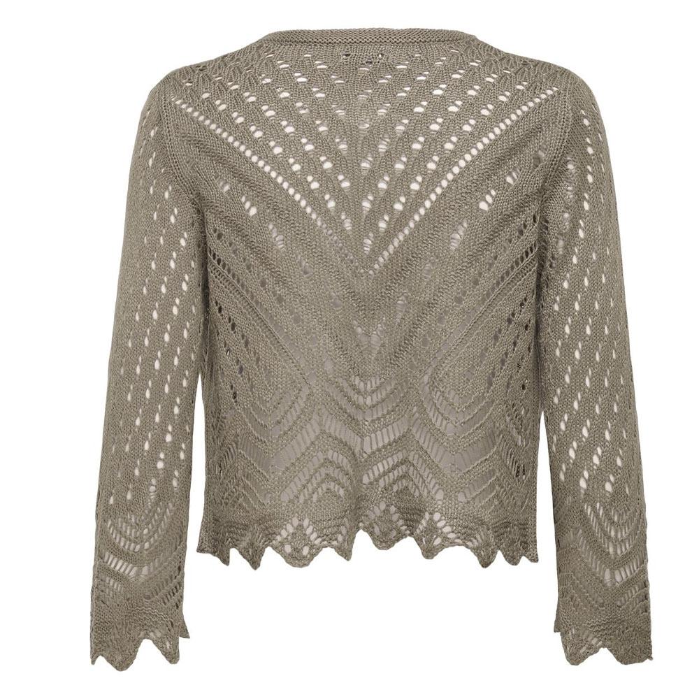 Cardigan Marron Femme JDY Sun 3/4 Cropped vue 3