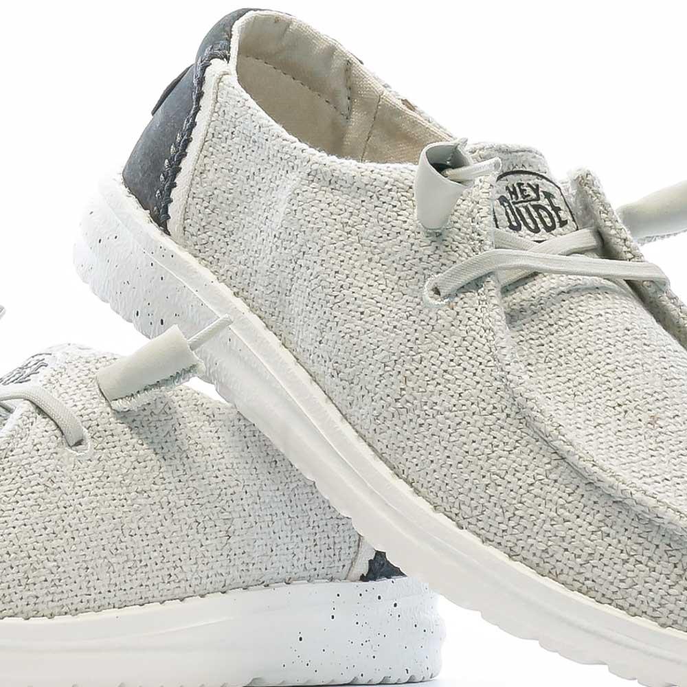 Chaussures Grises Femme Hey Dude Wendy Woven vue 7