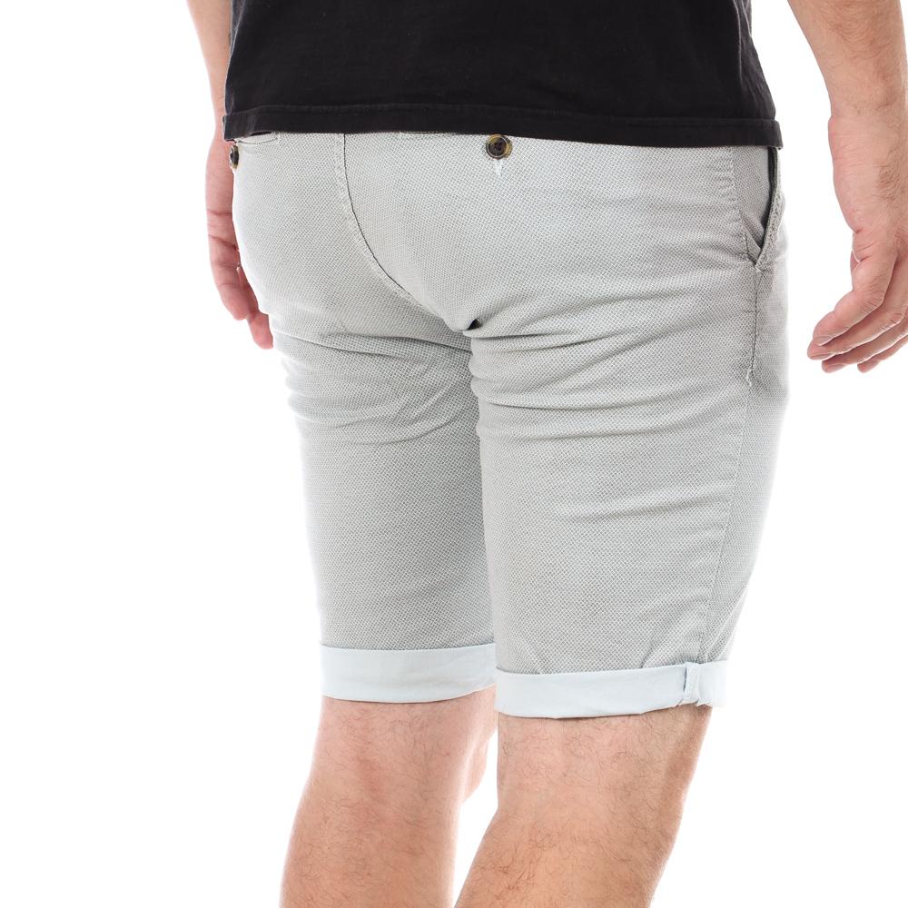 Short Gris Clair/Blanc Homme Paname Brothers FLORENCE vue 2