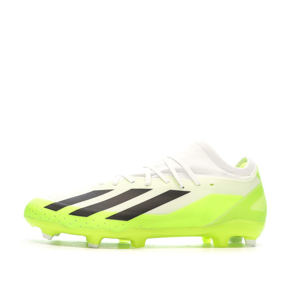 Chaussures de football Jaune/Blanc/Noir Homme Adidas X Crazyfast pas cher