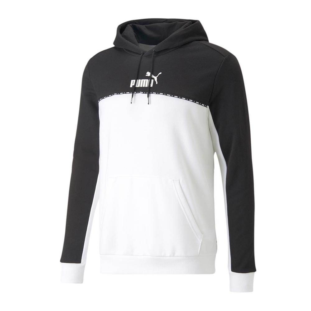 Sweat Blanc/Noir Homme Puma Block pas cher