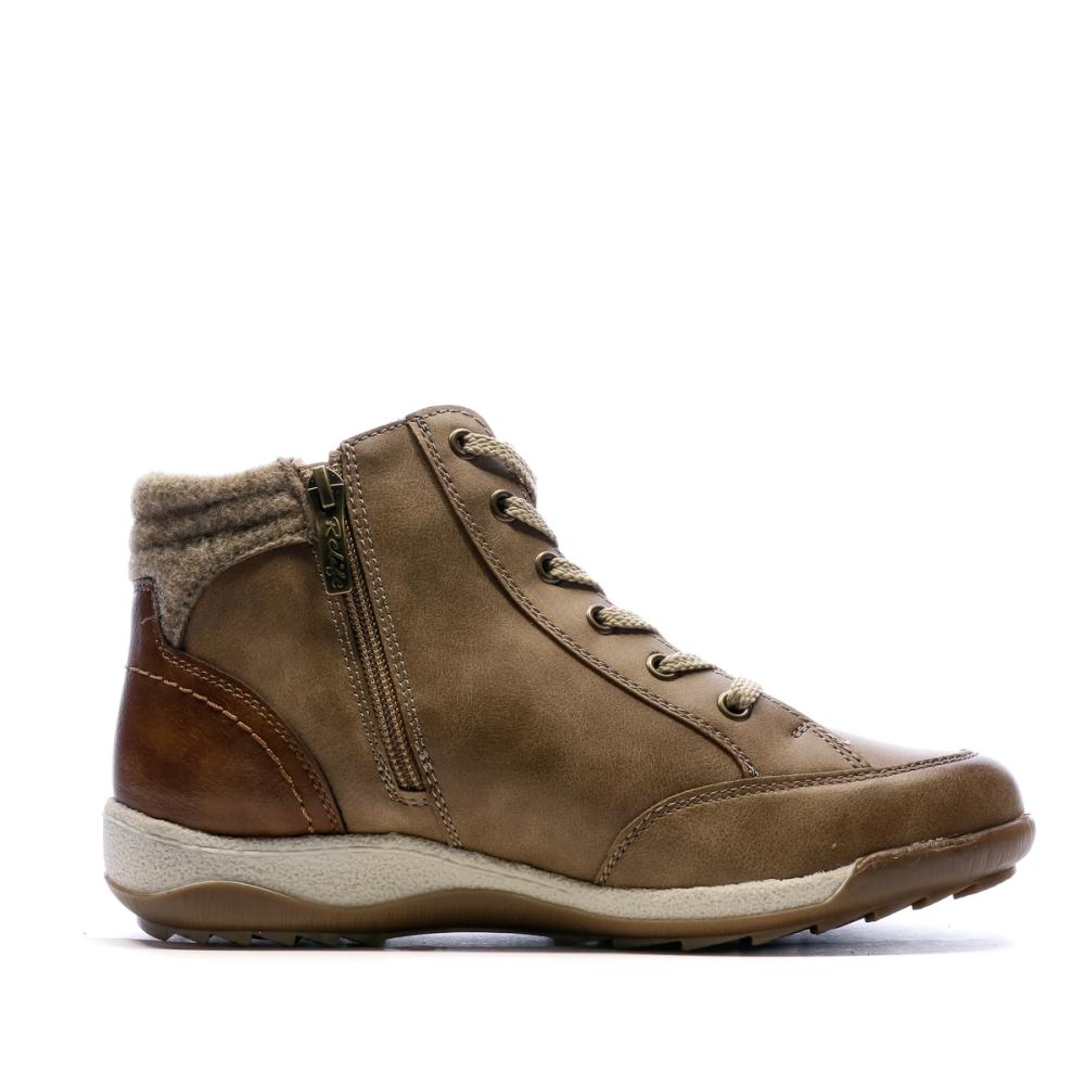 Baskets montantes Marron Femme Relife Jestor vue 2