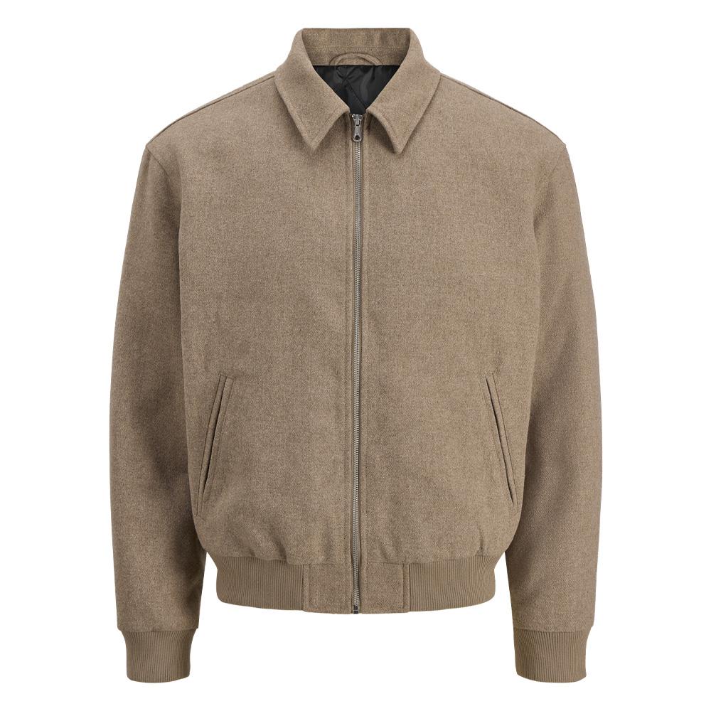 Veste Beige Homme Jack & Jones Cover Bomber pas cher