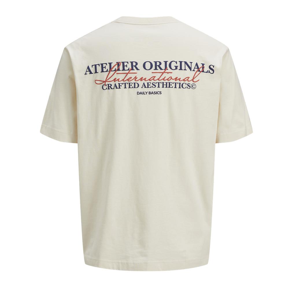 T-Shirt Beige Garçon Jack & Jones Slington vue 2