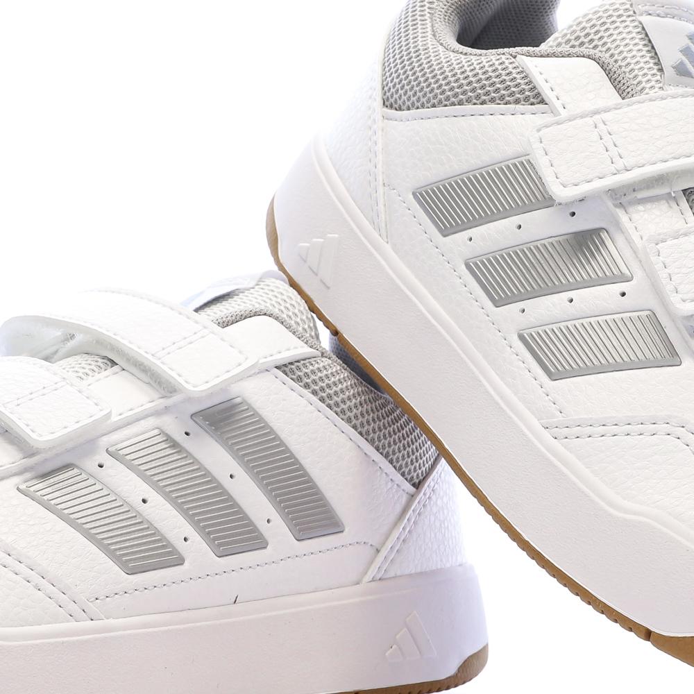 Baskets Blanc/Gris Enfant Adidas Tensaur KJ9771 vue 7