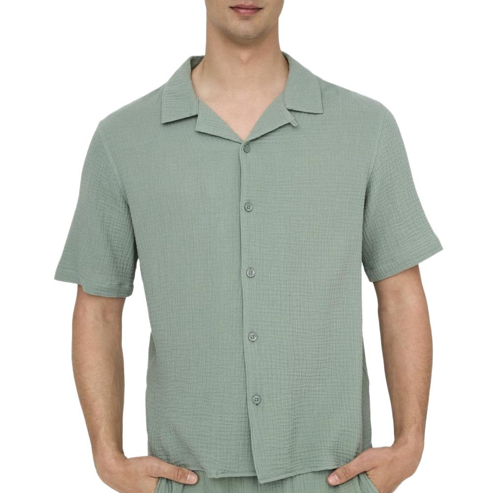Chemise Verte Homme Only & Sons Kyle pas cher