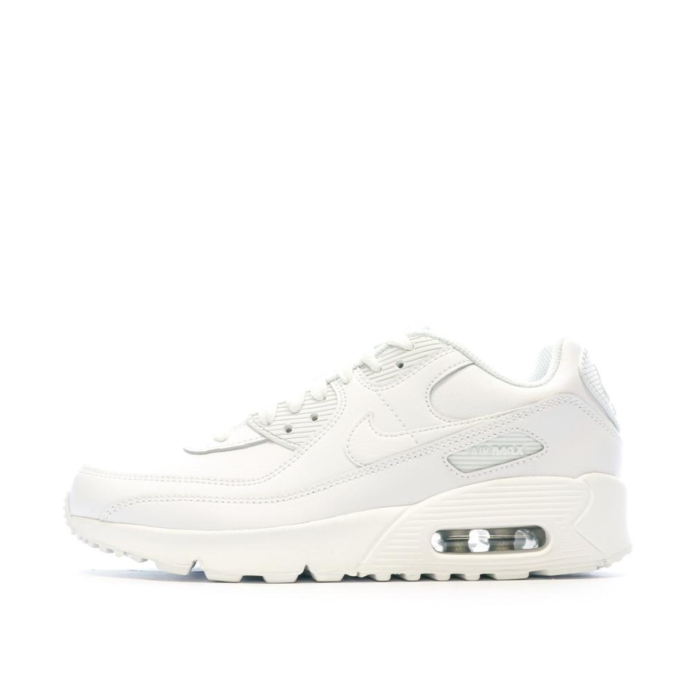 Baskets Blanches Femme Nike Air Max 90 Gs pas cher