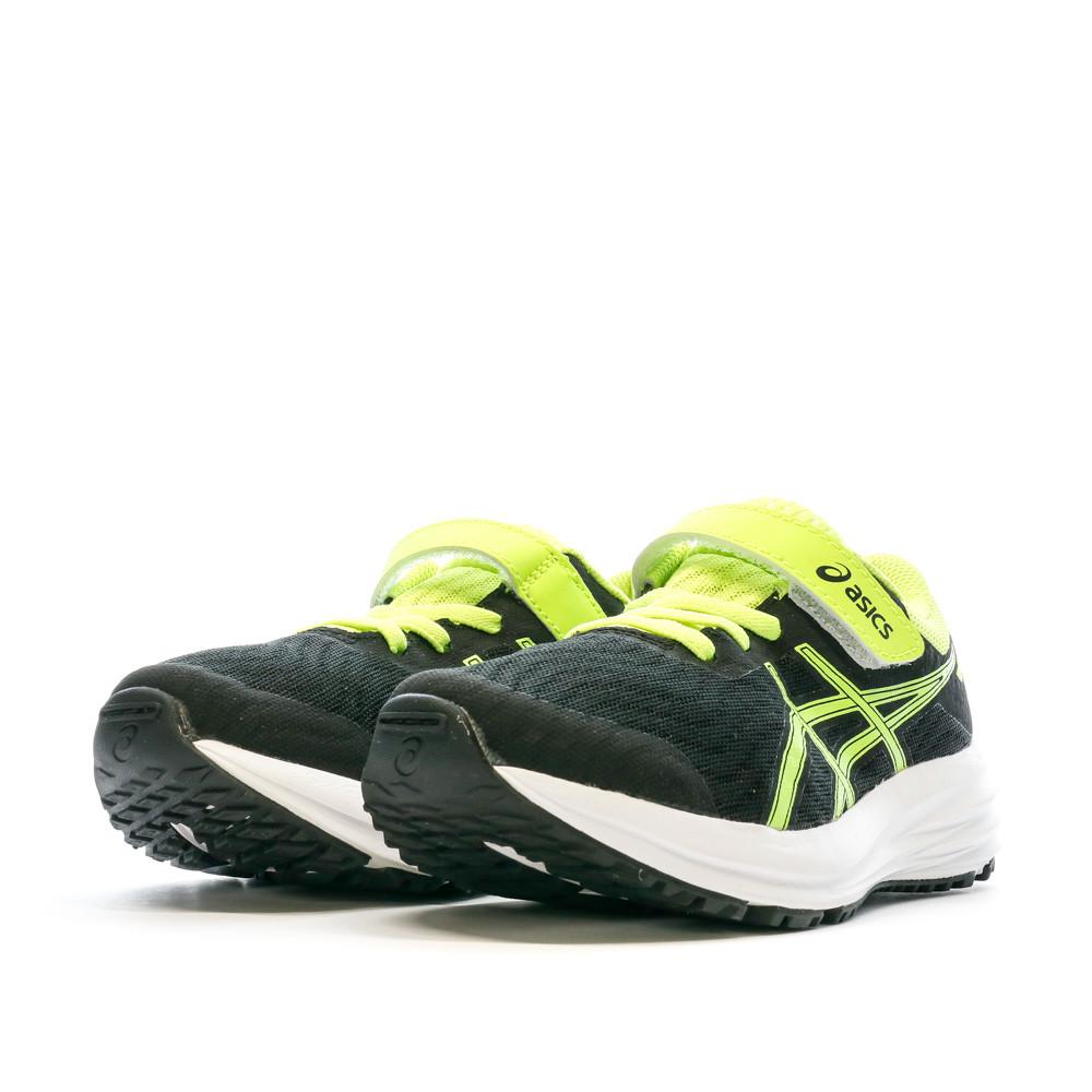 Baskets Noires/Jaunes Garçon Asics Patriot 12 Ps vue 6