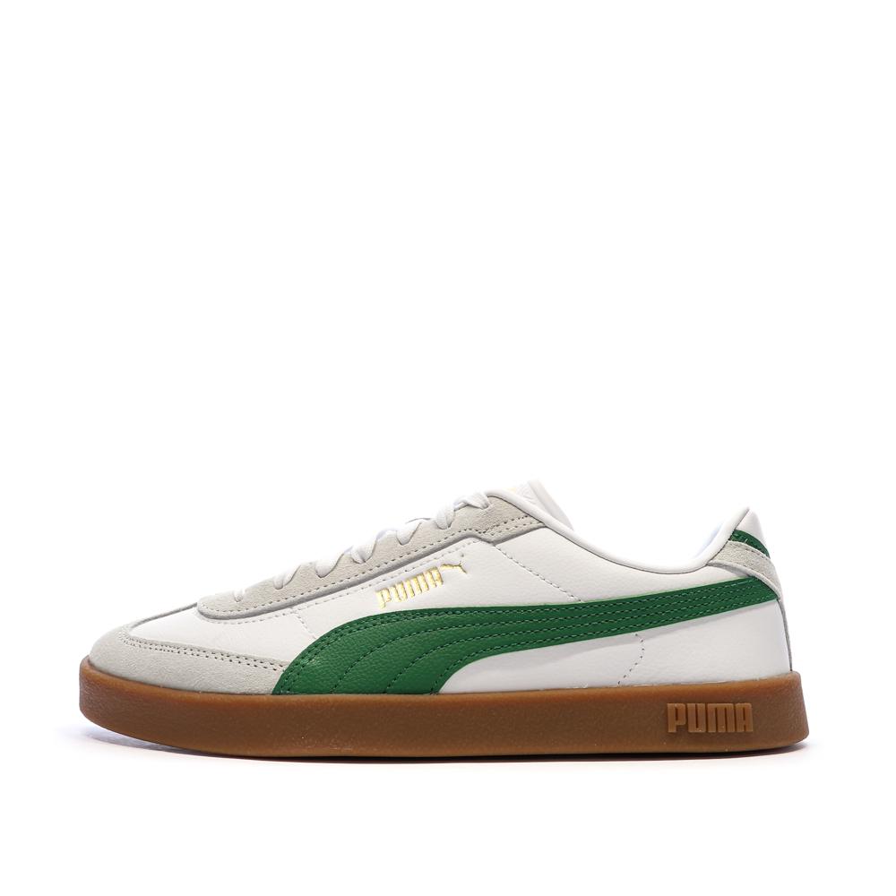 Baskets Blanc/Vert Femme Puma Club II Era pas cher