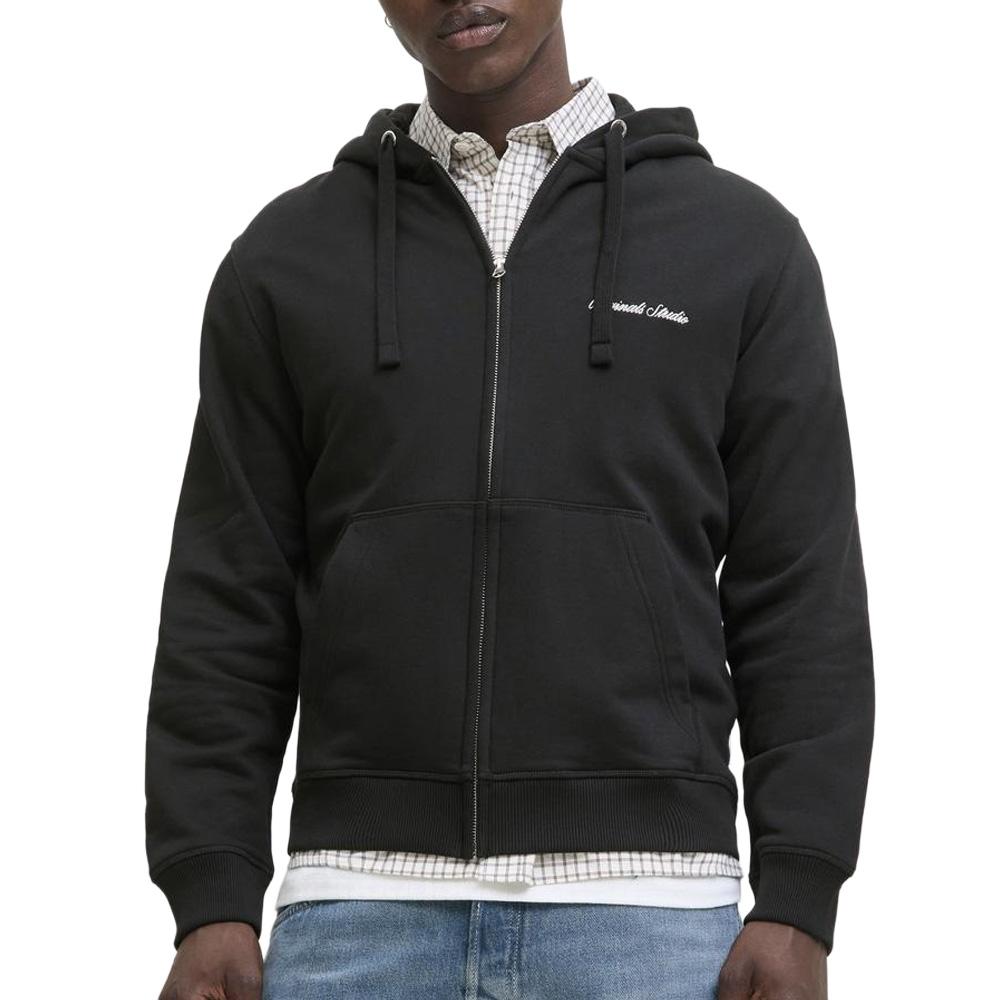 Sweat Zippé Noir Homme Jack & Jones Jornorrebro pas cher
