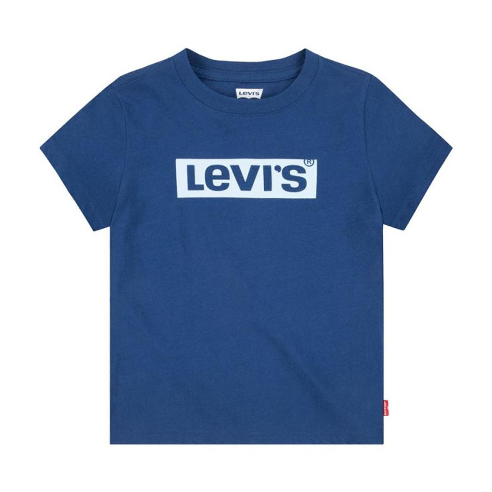 Camiseta azul marino para niño Levi's Junior con estampado gráfico barato