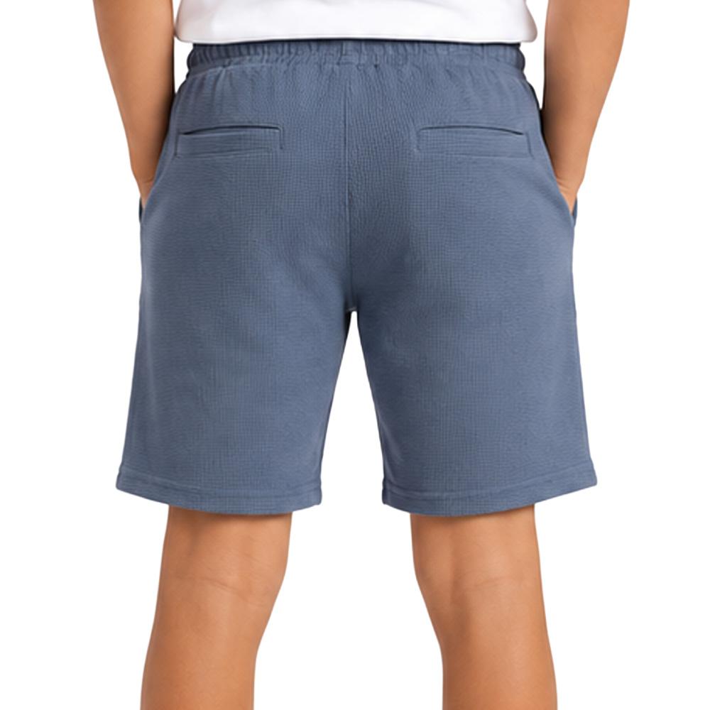 Short Bleu Foncé Garçon Paname Brothers Texture Indigo vue 2