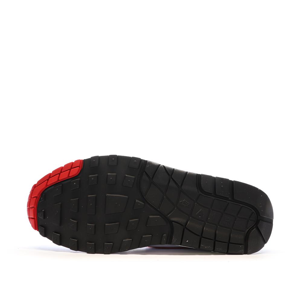 Baskets Blanches/Grises/Noires/Rouges Homme Nike Air Max 1 vue 5