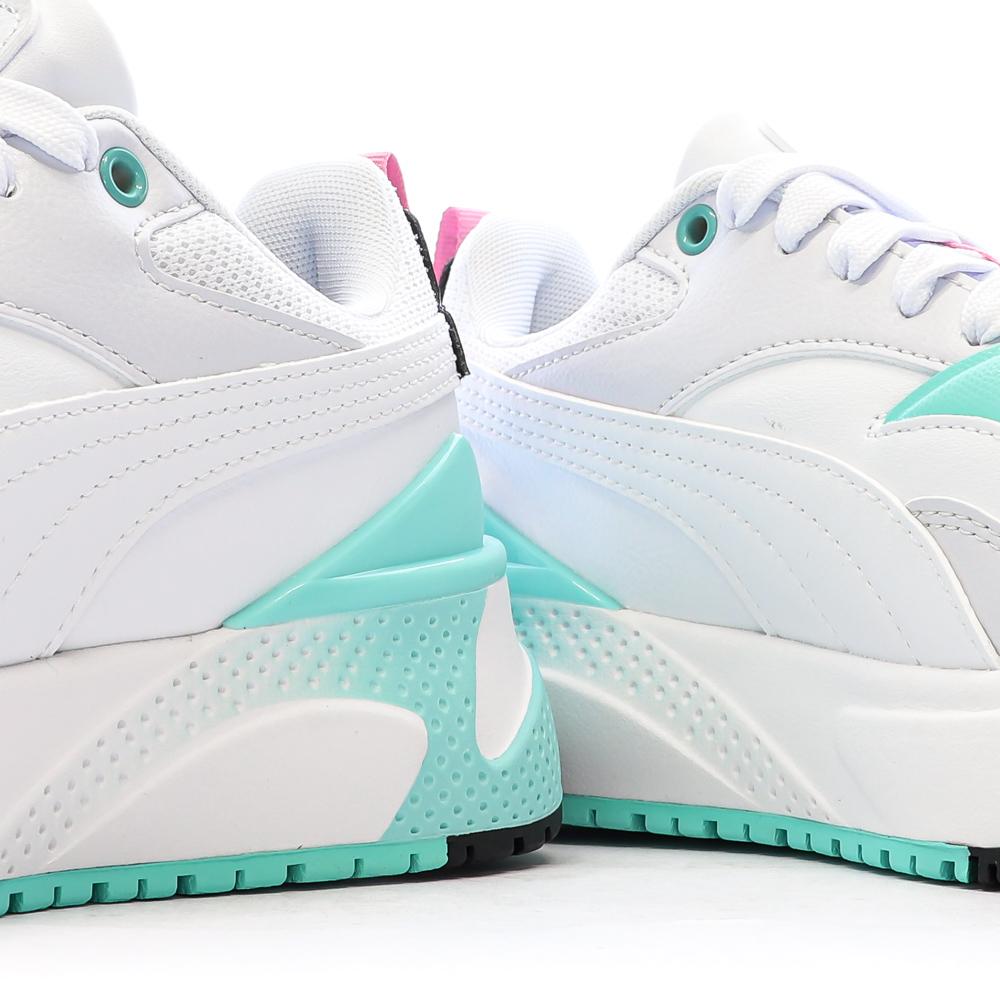 Basket Blanche/Roses/Turquoises Femme Puma R78 Disrupt vue 7