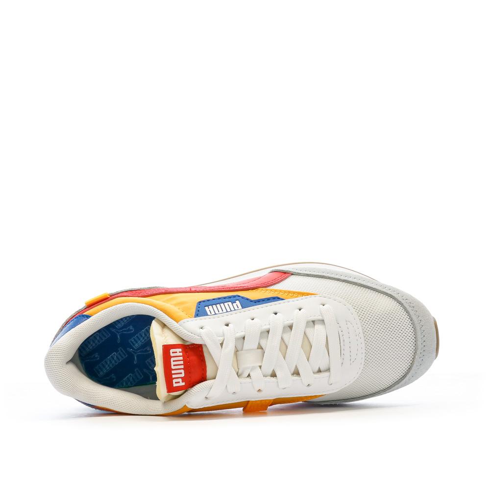 Baskets Blanches/Grises/Rouges Enfant Puma Future Rider vue 4