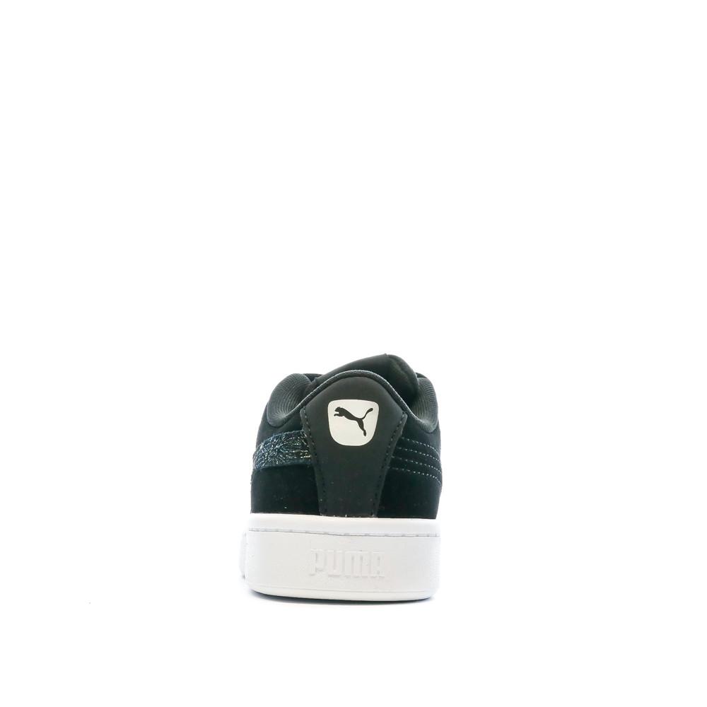 Baskets Noir Fille Puma Vikky Multicolor vue 3