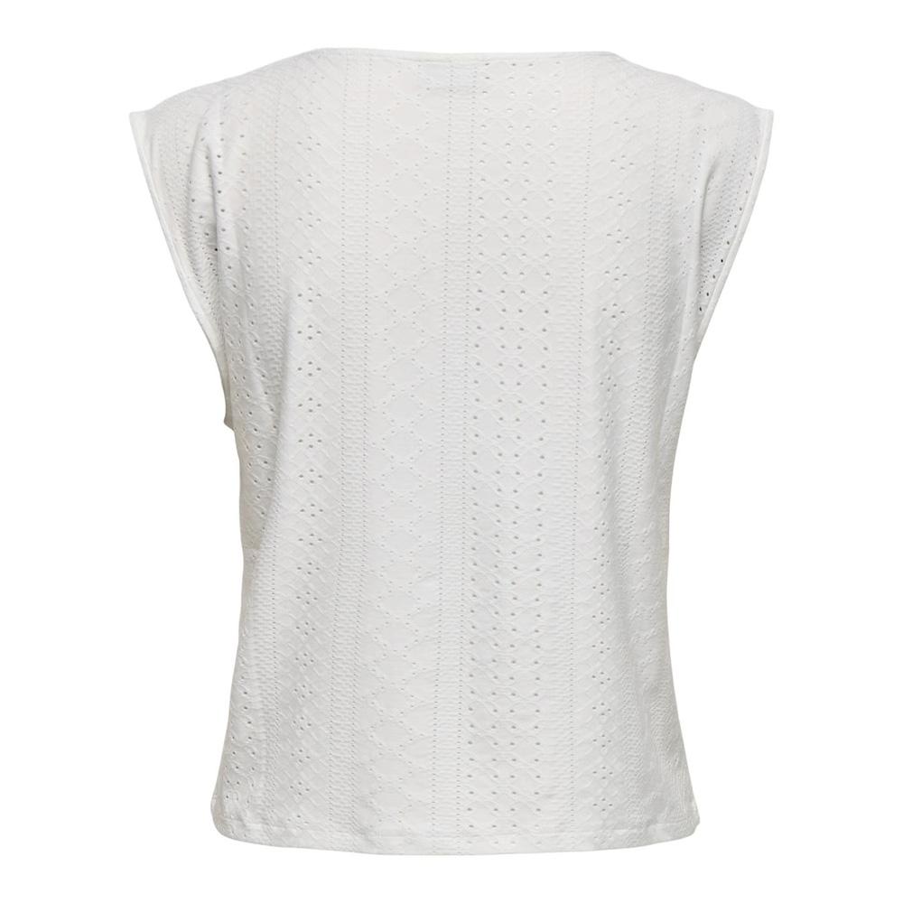 T-Shirt Blanc Femme JDY Cathinka 15347439 vue 2