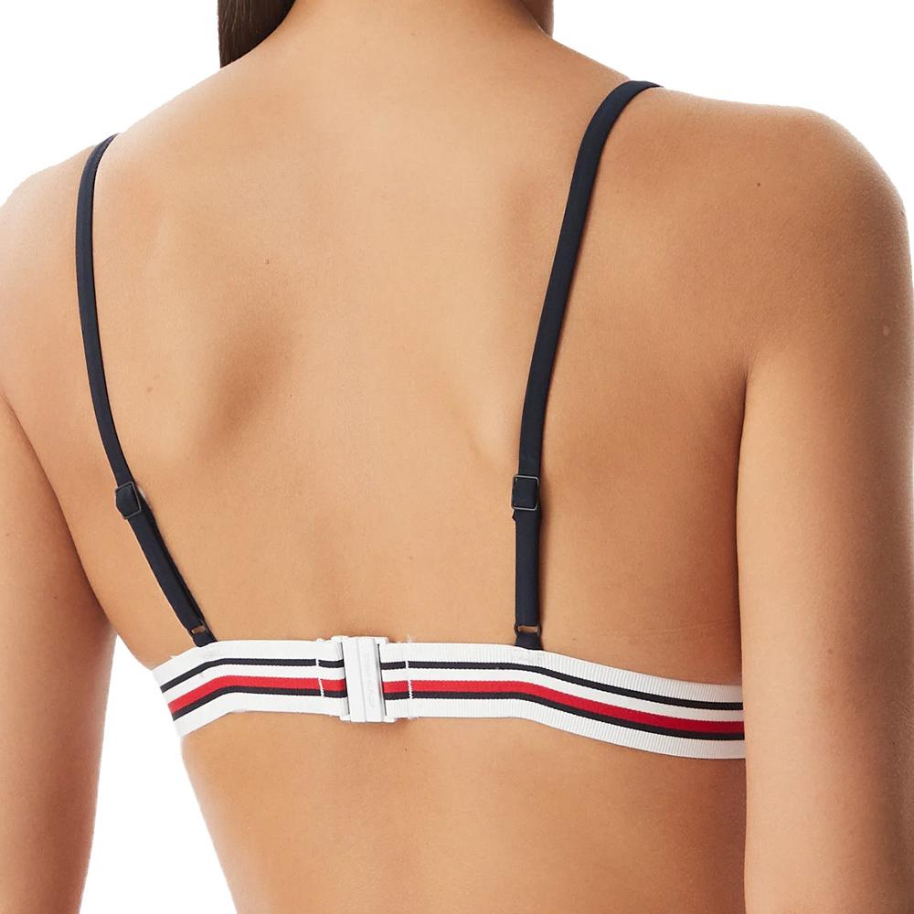 Haut de bikini Marine Femme Tommy Hilfiger Triangle vue 2