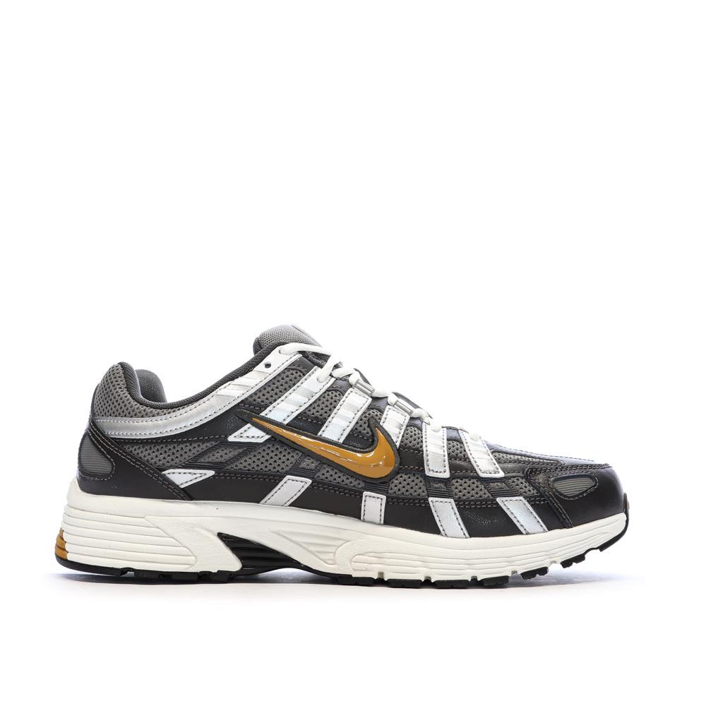 Baskets Grises/Moutarde Homme Nike P-6000 vue 2