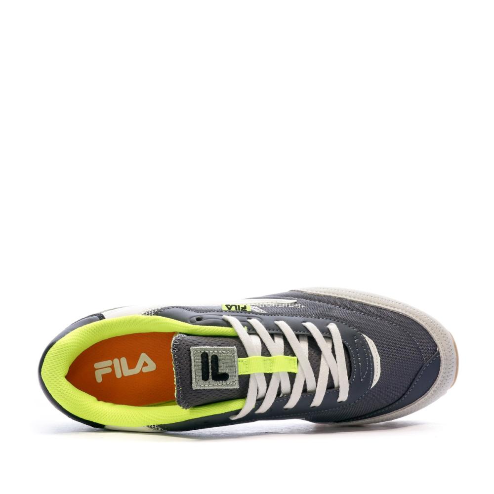 Baskets Gris/jaune fluo Homme Fila Retronique 22 vue 4