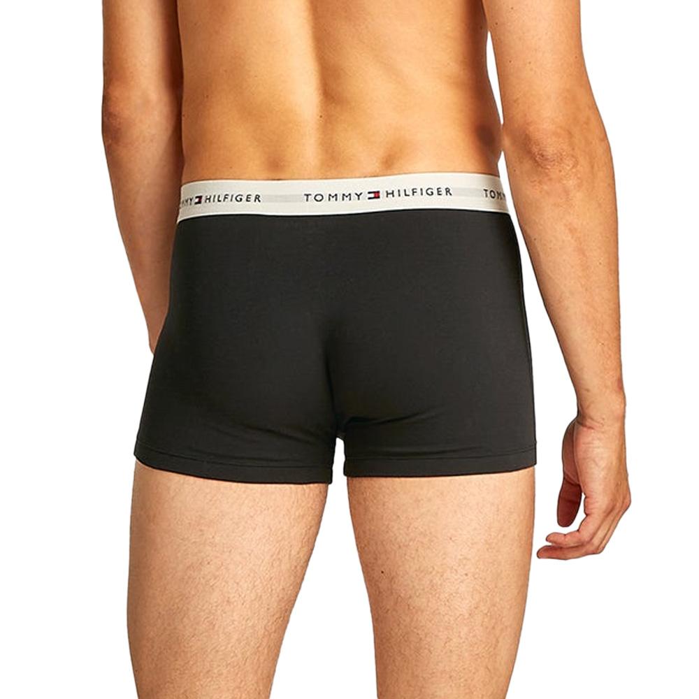 X3 Boxers Noir/Gris/Marine/Bleu Homme Tommy Hilfiger Trunk vue 3