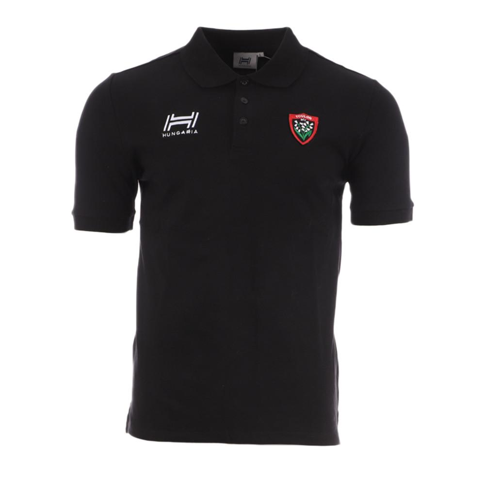 RC Toulon Polo Noir Homme Hungaria Bas pas cher