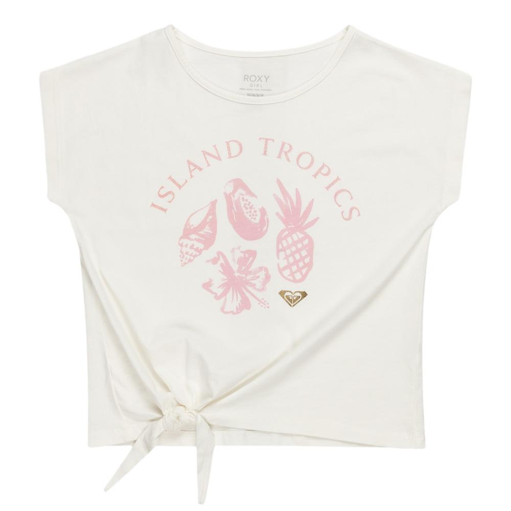 T-shirt Ecru Fille Roxy Pura Playa pas cher
