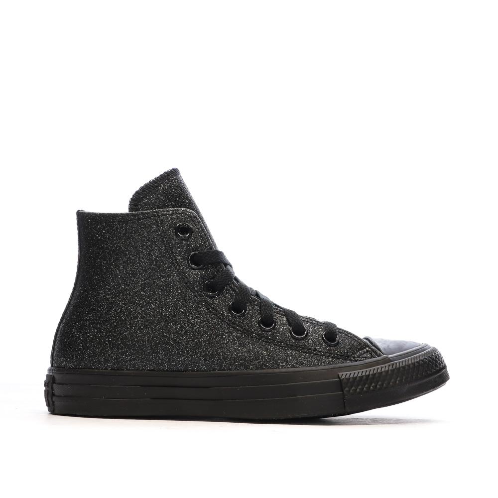 Baskets Noires Femme Converse Chuck Taylor All Star A05432C vue 2