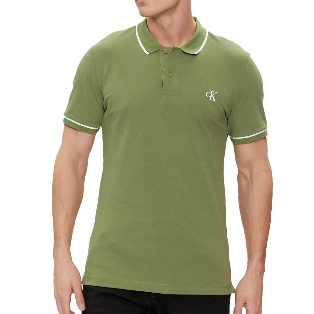 Polo Vert Homme Calvin Klein Jeans J30J315603 pas cher