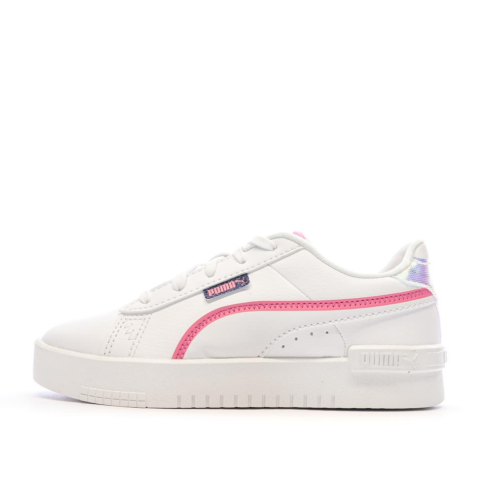 Baskets Blanches/Roses Fille Puma Jada 395599 pas cher