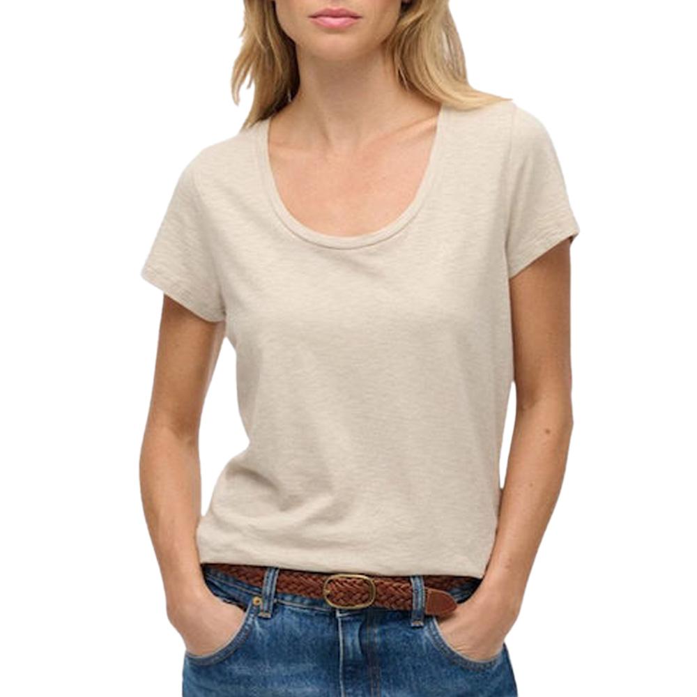 T-shirt Beige Femme Superdry Studios Scoop pas cher