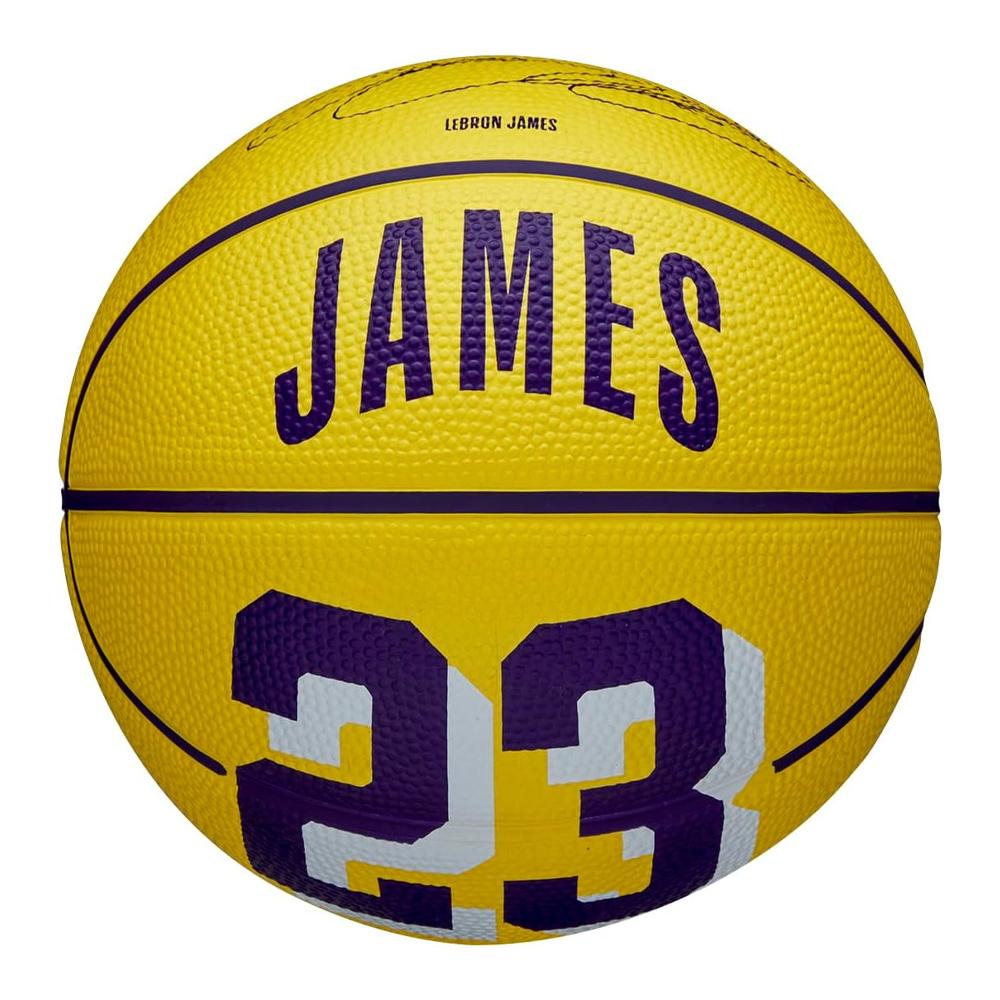 Ballon de Basketball Jaune Wilson Lebron James pas cher