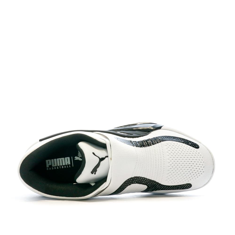 Chaussures de Basket Blanches Noires Homme Puma Rise Nitro