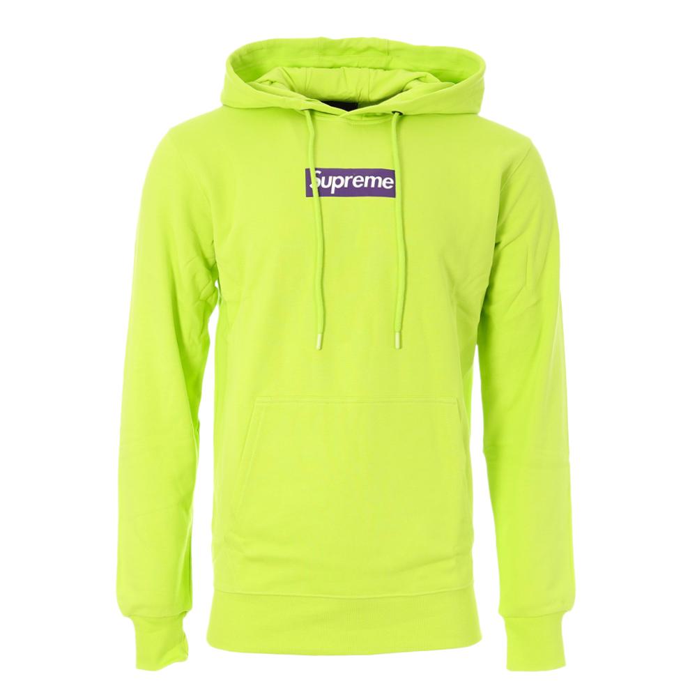 Sweat à Capuche Vert fluo Homme Supreme Grip Diego pas cher