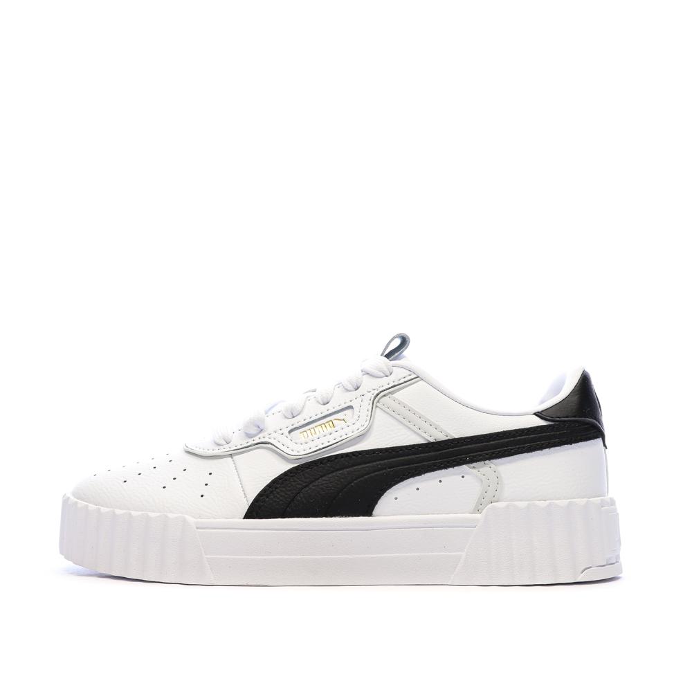 Baskets Blanc/Noir Femme Puma Carina 3.0 Luxe pas cher