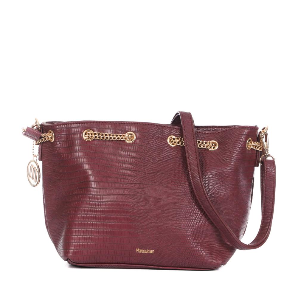 Sac seau Violet Femme Manoukian Milly pas cher