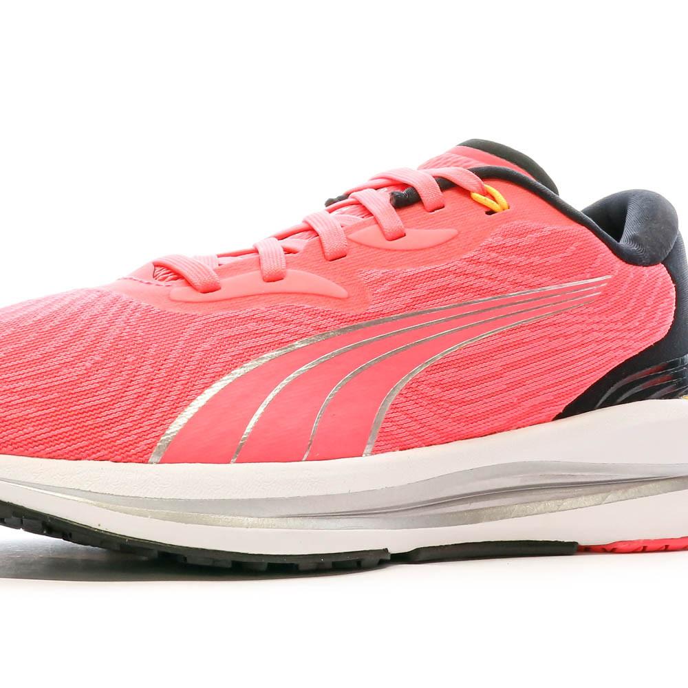 Chaussures de running Rose/Noire Femme Puma Electrify Nitro 2 vue 7