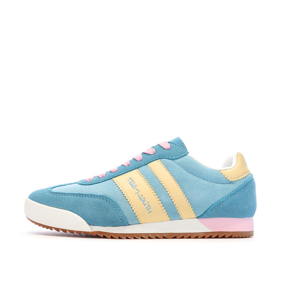 Baskets Turquoise/Rose Femme Teddy Smith 120132 pas cher