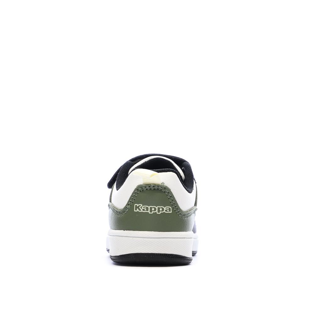 Baskets Blanc/Vert Garçon Kappa Logo Shay 1.0 vue 3