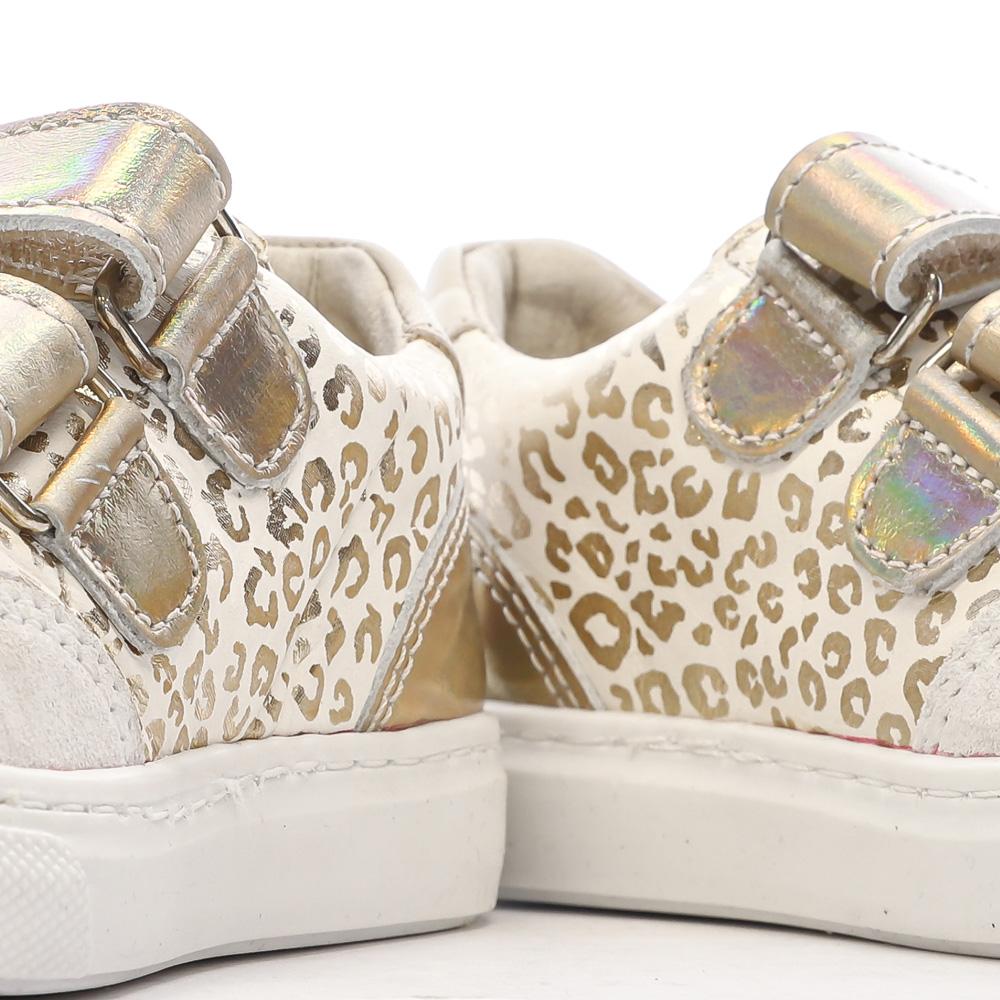 Baskets Blanc/Léopard Fille Aster 932462 vue 7