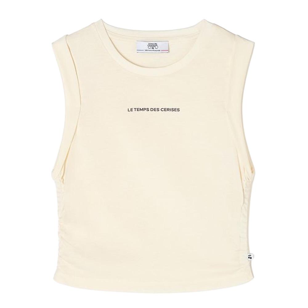 Camiseta sin mangas blanca para niña «Le Temps Des Cerises» GTODE barato